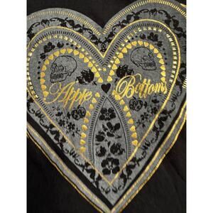 Apple Bottoms Mid 2000s Bling Skull Y2k Graphic Slashed Cut Out Back Women's XL